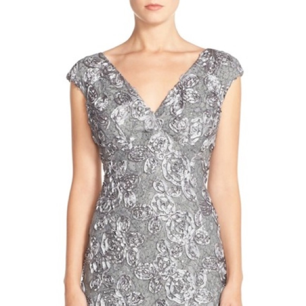Marina Gunmetal Cocktail Dress